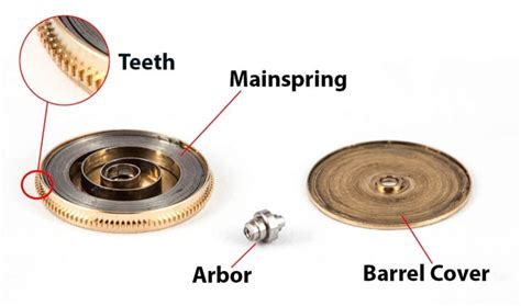 rolex main spring barrel removal